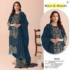 Mah E Rooh 5221 A To E Faux Georgette Embroidered Salwar Kameez