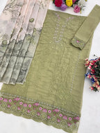 Mah E Rooh 5225 Faux Georgette Embroidered Salwar Kameez