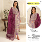 Mah E Rooh 5244 A To D Chiffon Embroidered Salwar Kameez Collection