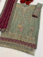 Mah E Rooh 5244 A To D Chiffon Embroidered Salwar Kameez Collection