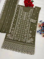 Mah E Rooh 5246 A To D Chiffon With Heavy Embroidered Salwar Kameez