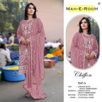 Mah E Rooh 5247 A To D Chiffon Embroidered Salwar Kameez
