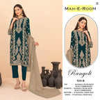 Mah E Rooh 5251 A To D Rangoli Crush Embroidered Salwar Kameez
