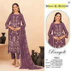 Mah E Rooh 5252 A To D Rangoli Crush Embroidered Salwar Kameez Collection