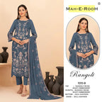 Mah E Rooh 5252 A To D Rangoli Crush Embroidered Salwar Kameez Collection