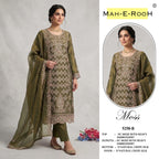 Mah E Rooh 5258 A To D Nc Moss Embroidered Salwar Kameez