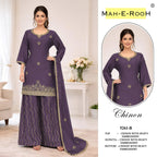 Mah E Rooh 5261 A To D Chinon Embroidered Salwar Kameez