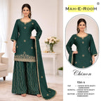 Mah E Rooh 5261 A To D Chinon Embroidered Salwar Kameez