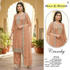 Mah E Rooh 5272 A To D Crunchy Embroidered Salwar Kameez