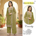 Mah E Rooh 5272 A To D Crunchy Embroidered Salwar Kameez