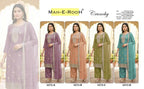 Mah E Rooh 5272 A To D Crunchy Embroidered Salwar Kameez