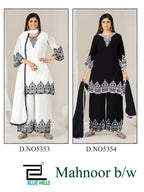 Mahnoor BW Georgette Thread Worked Kurti With Bottom Dupatta ₹ 2100