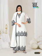 Mahnoor BW Georgette Thread Worked Kurti With Bottom Dupatta ₹ 2100