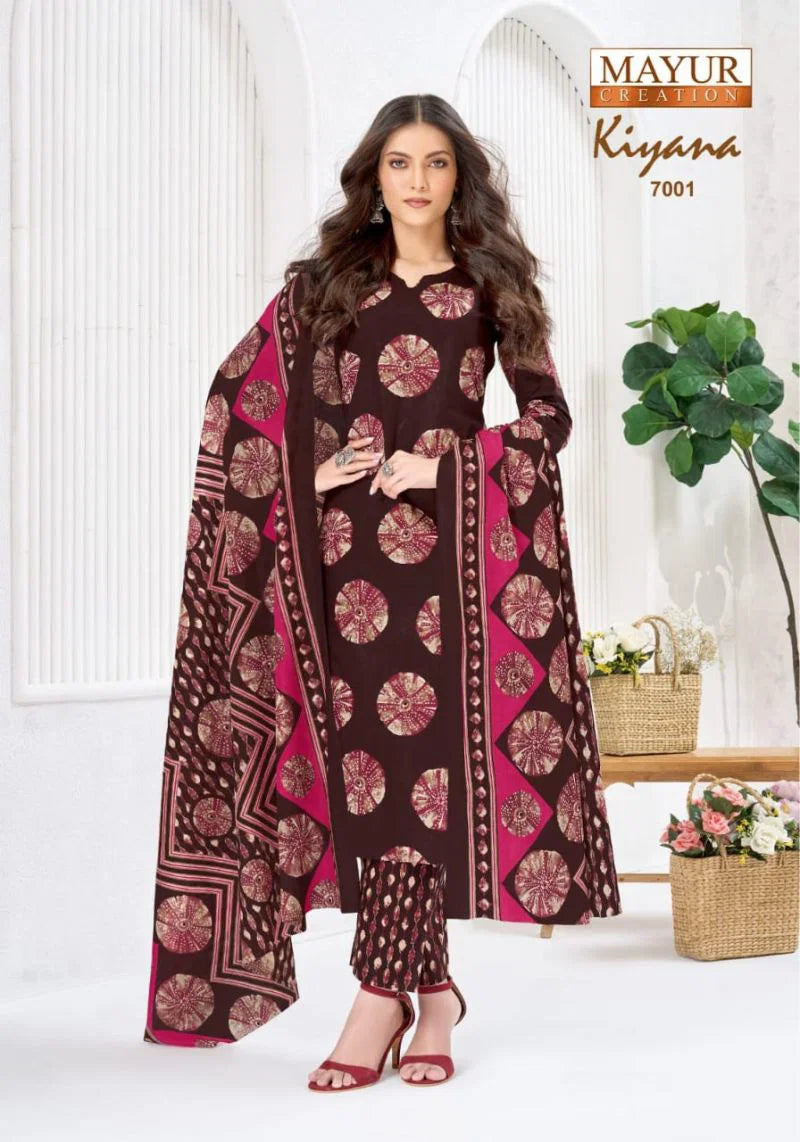 Mayur Kiyana Vol 7 Cotton Printed Dress Material Collection
