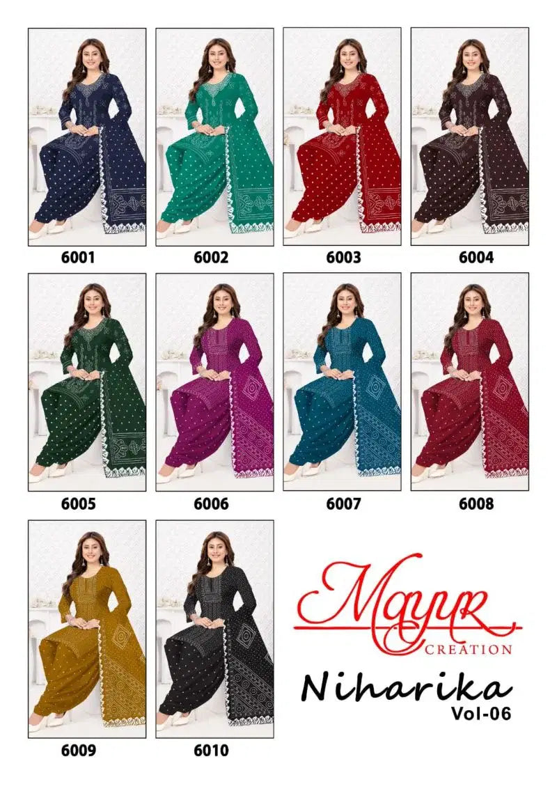 Mayur Niharika Vol 6 Cotton Printed Daily Wear Dress Material