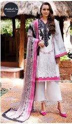 Mehboob Tex 1521 Chiffon Dupatta Cotton Print Pakistani Salwar Kameez