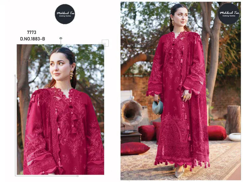 Mehboob Tex 1883 A To D Cambric Cotton With Embroidery Pakistani Salwar Kameez