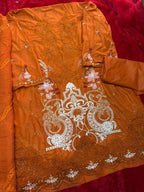 Mehboob Tex 1956 A And C Cotton With Self Embroidered Pakistani Salwar Kameez