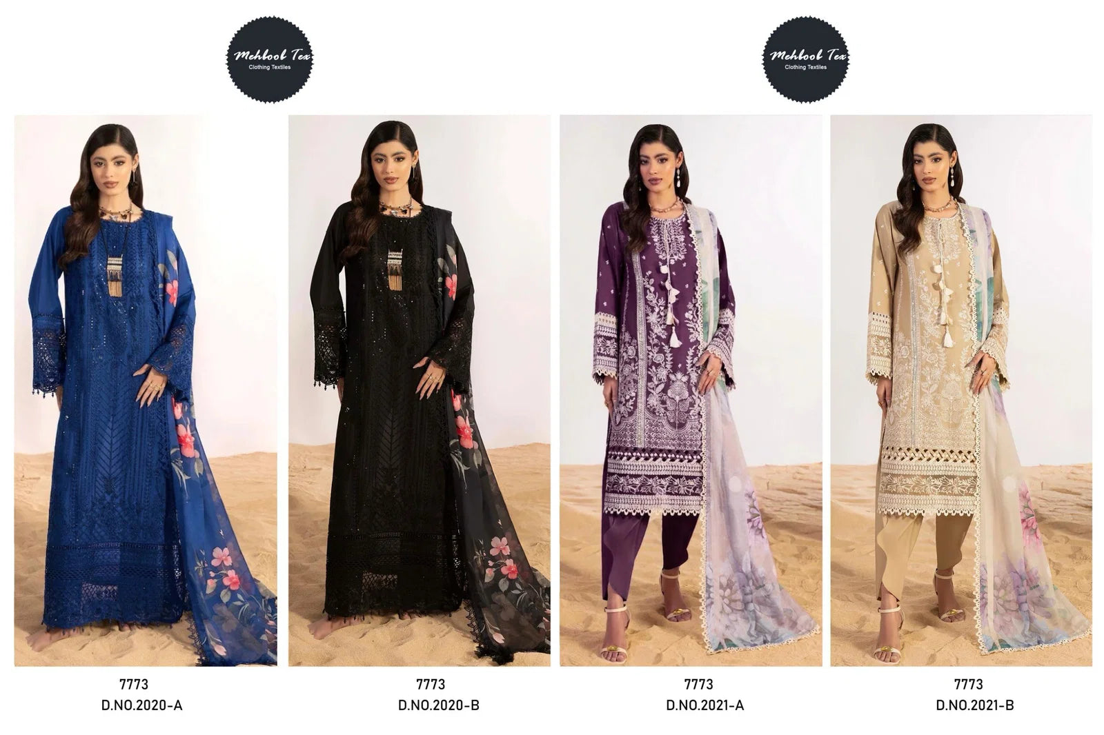 Mehboob Tex 2020 And 2021 Cotton Embroidered Salwar Kameez