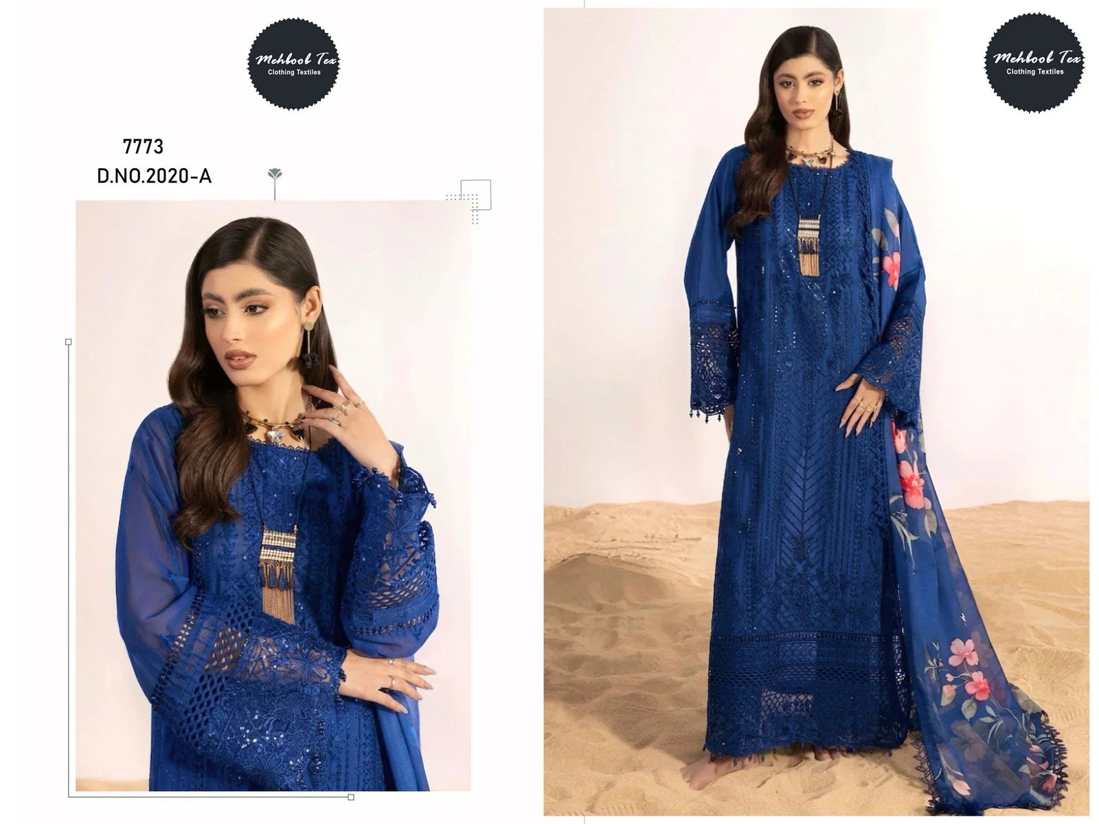 Mehboob Tex 2020 And 2021 Cotton Embroidered Salwar Kameez