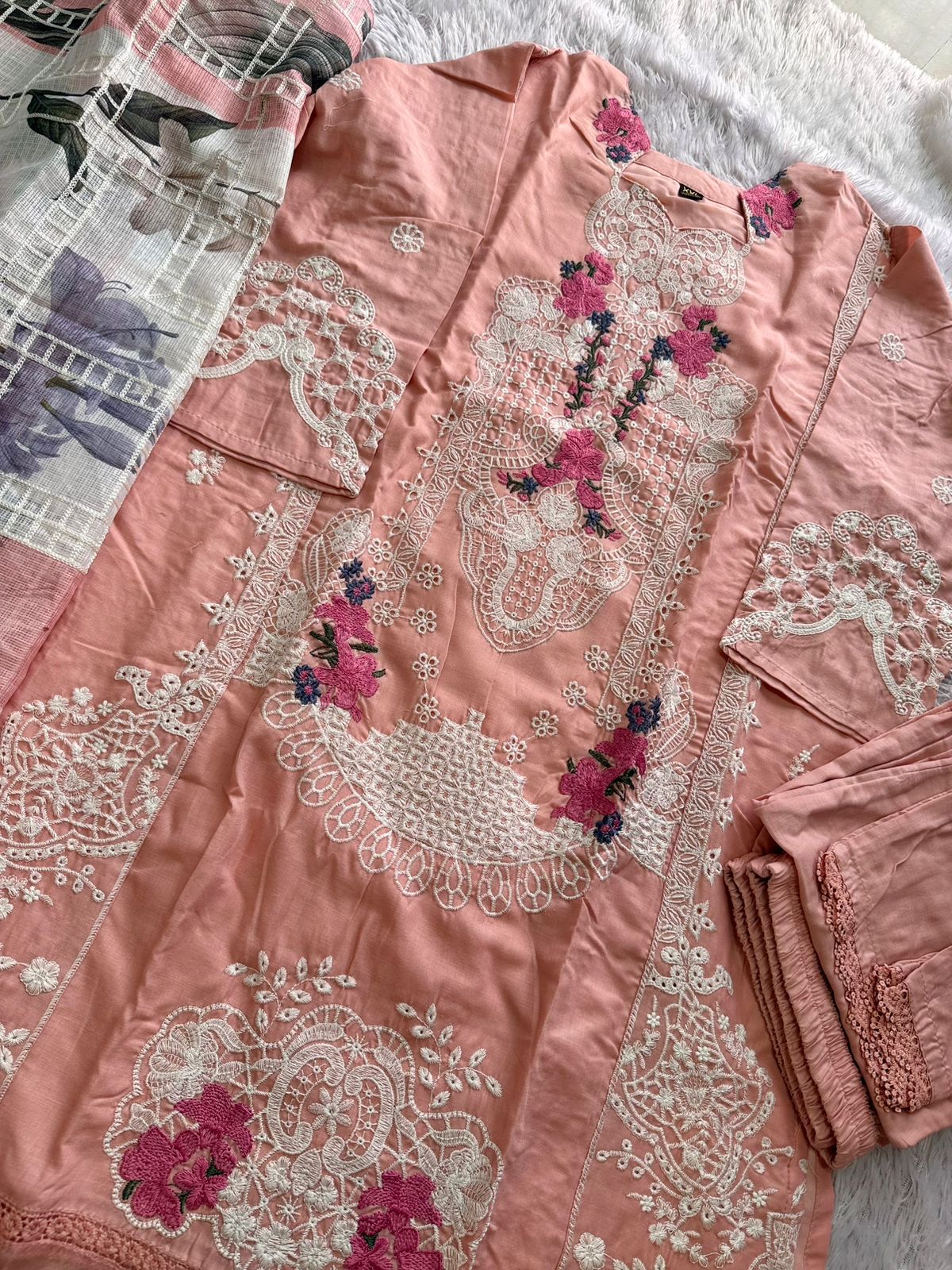 Mehboob Tex Elaf Premium Vol 2 Cambric Cotton Embroidered Salwar Kameez