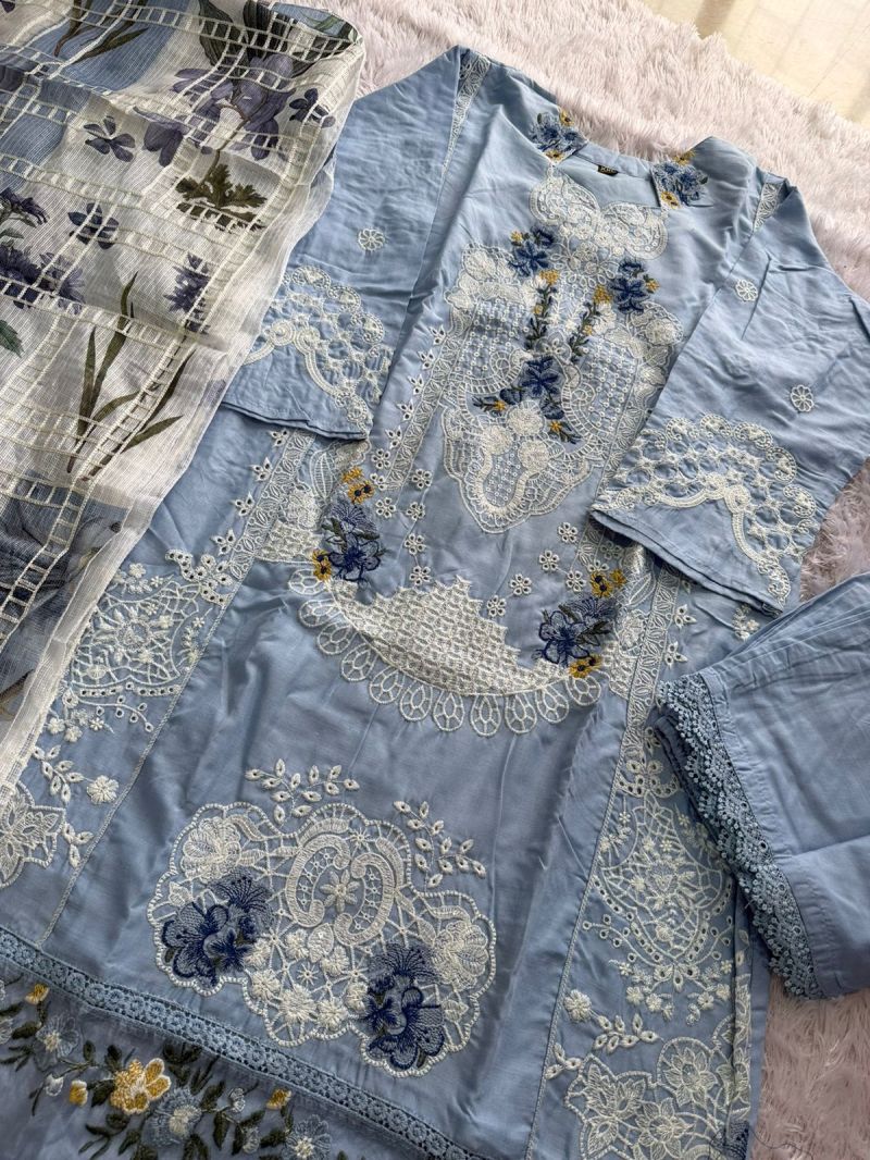 Mehboob Tex Elaf Premuim Vol 1 Cambric Cotton Embroidered Salwar Kameez