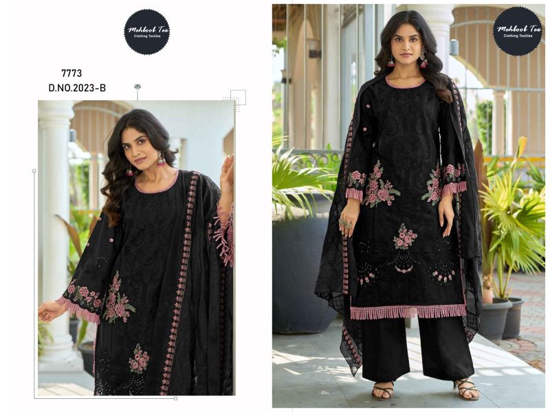 Mehboob Tex Elaf Vol 3 Pure Cotton Embroidered Salwar Kameez