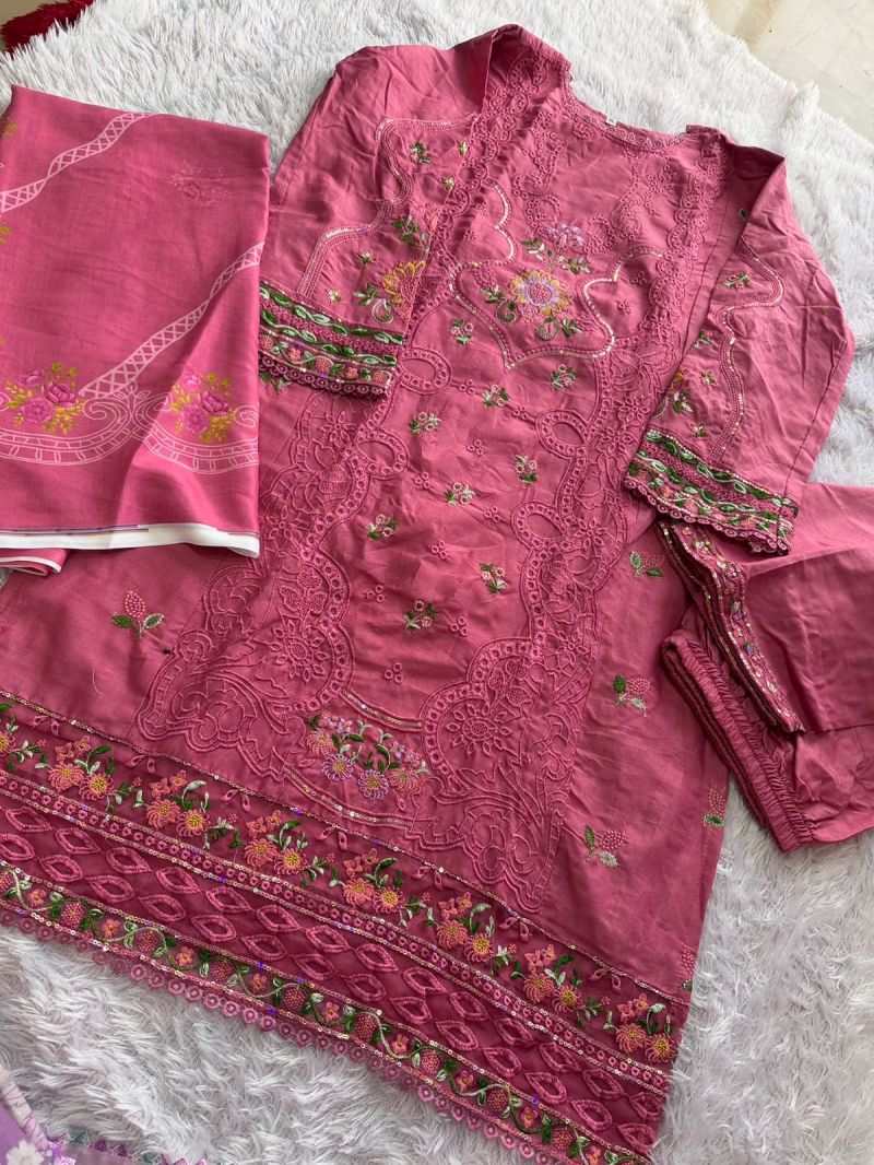 Mehboob Tex Elaf Vol 4 Cotton Embroidered Salwar Kameez