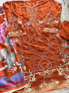 Mehboob Tex Ombre Nx New Colors Cambric Cotton With Embroidered Salwar Kameez