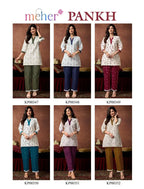 Meher Pankh Ruby Slub Printed Co Ord Set Collection