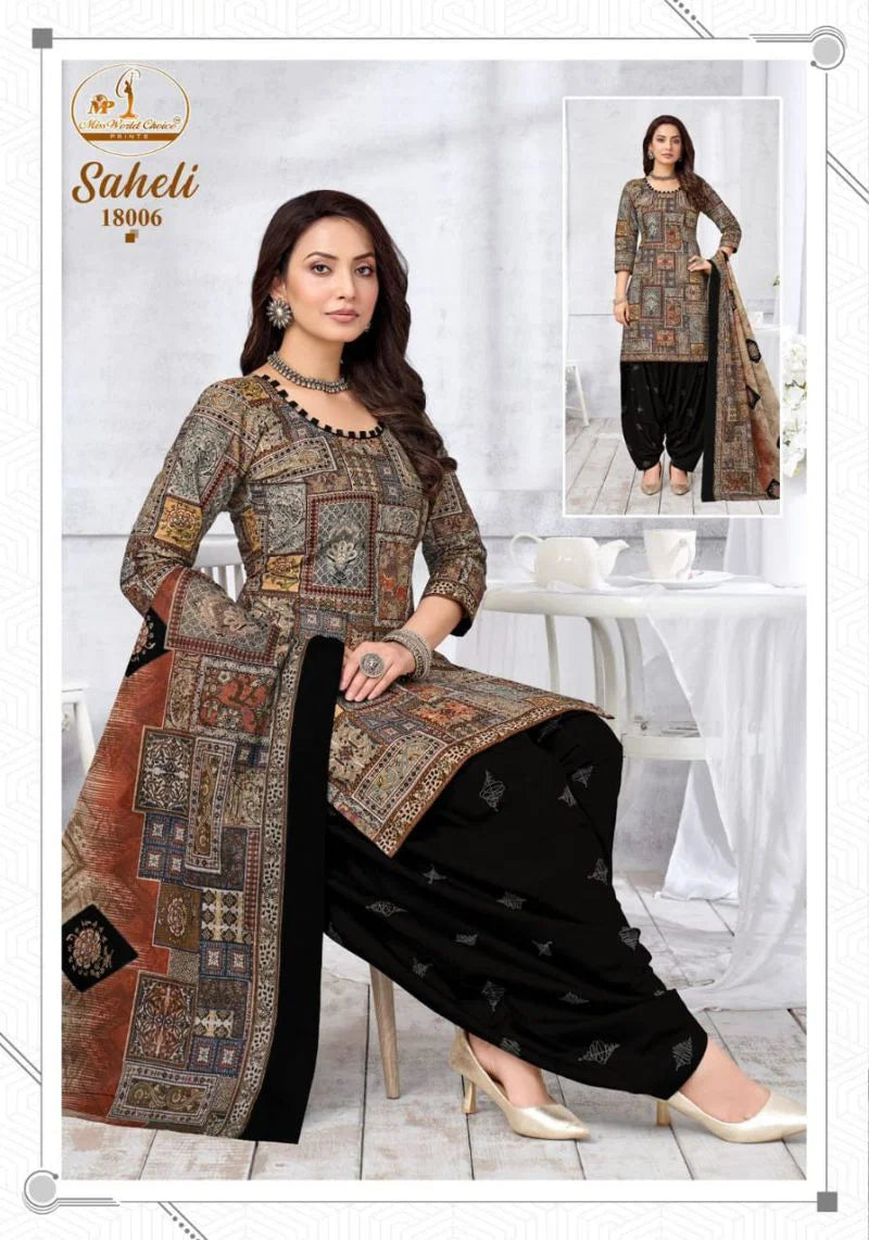 Miss World Saheli Vol 18 Readymade Cotton Kurti Pant With Dupatta