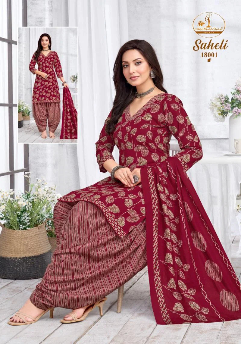 Miss World Saheli Vol 18 Readymade Cotton Kurti Pant With Dupatta