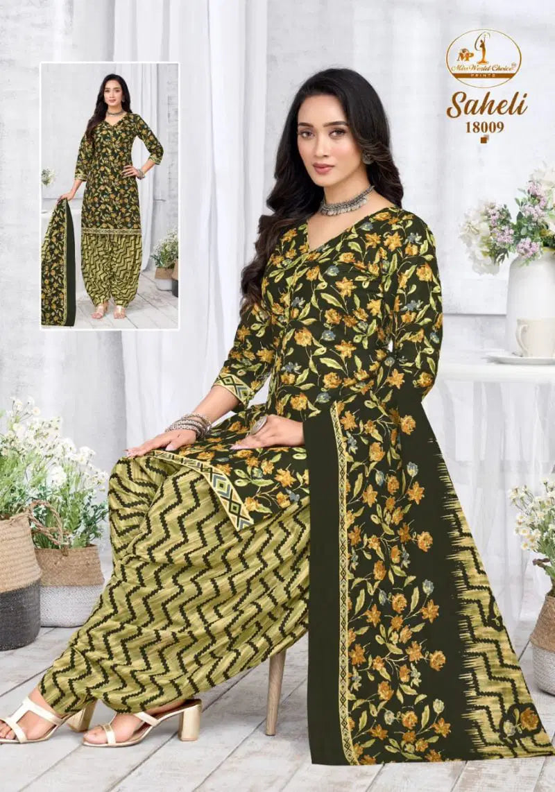 Miss World Saheli Vol 18 Readymade Cotton Kurti Pant With Dupatta