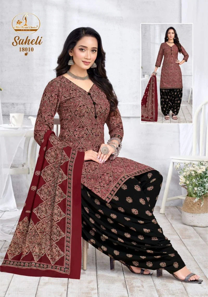 Miss World Saheli Vol 18 Readymade Cotton Kurti Pant With Dupatta