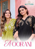 Mittoo Noorani Mul Chanderi Thread Work Kurti With Bottom Dupatta