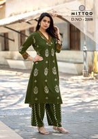 Mittoo Vitara Vol 2 Rayon Printed Kurti With Bottom Collection