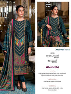 Mumtaz Akshithi Viscose Modal With Printed Handwork Dress Material