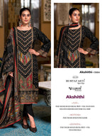 Mumtaz Akshithi Viscose Modal With Printed Handwork Dress Material