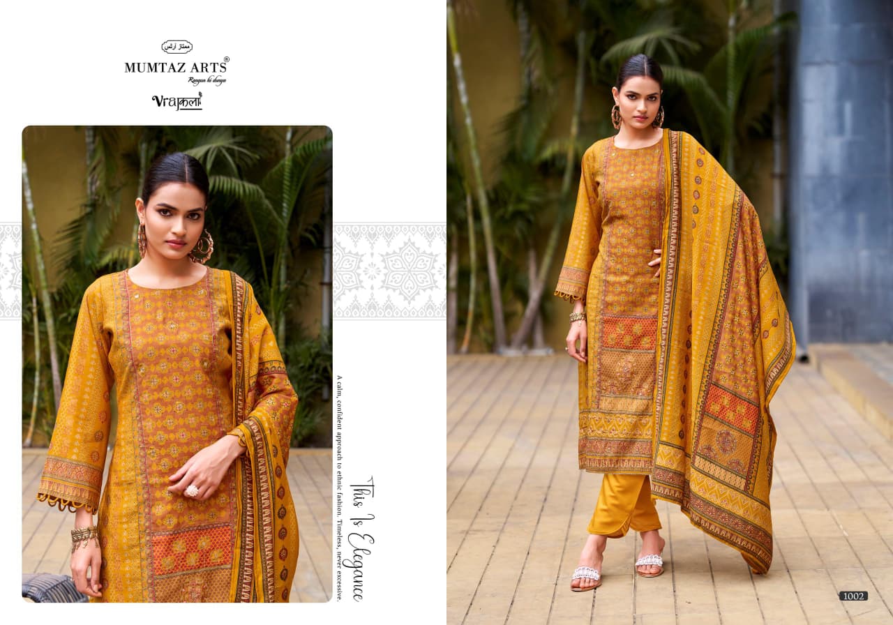 Mumtaz Amour Viscose Modal Digital Foil Print Dress Material