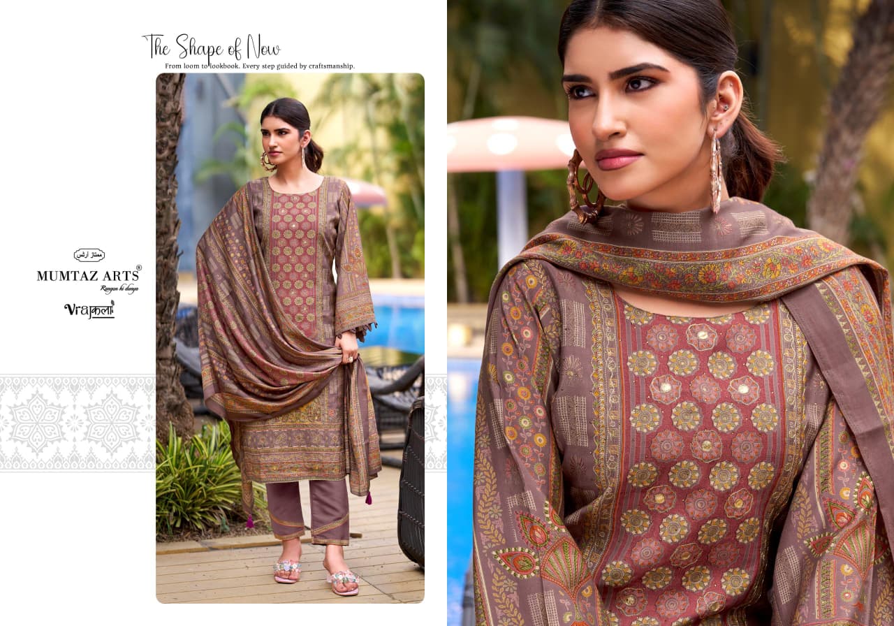 Mumtaz Amour Viscose Modal Digital Foil Print Dress Material