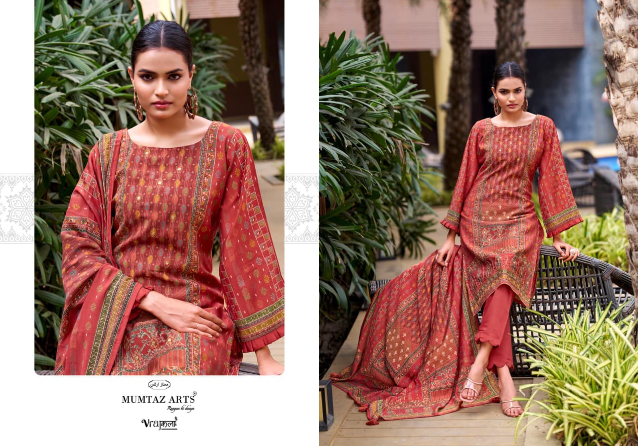 Mumtaz Amour Viscose Modal Digital Foil Print Dress Material