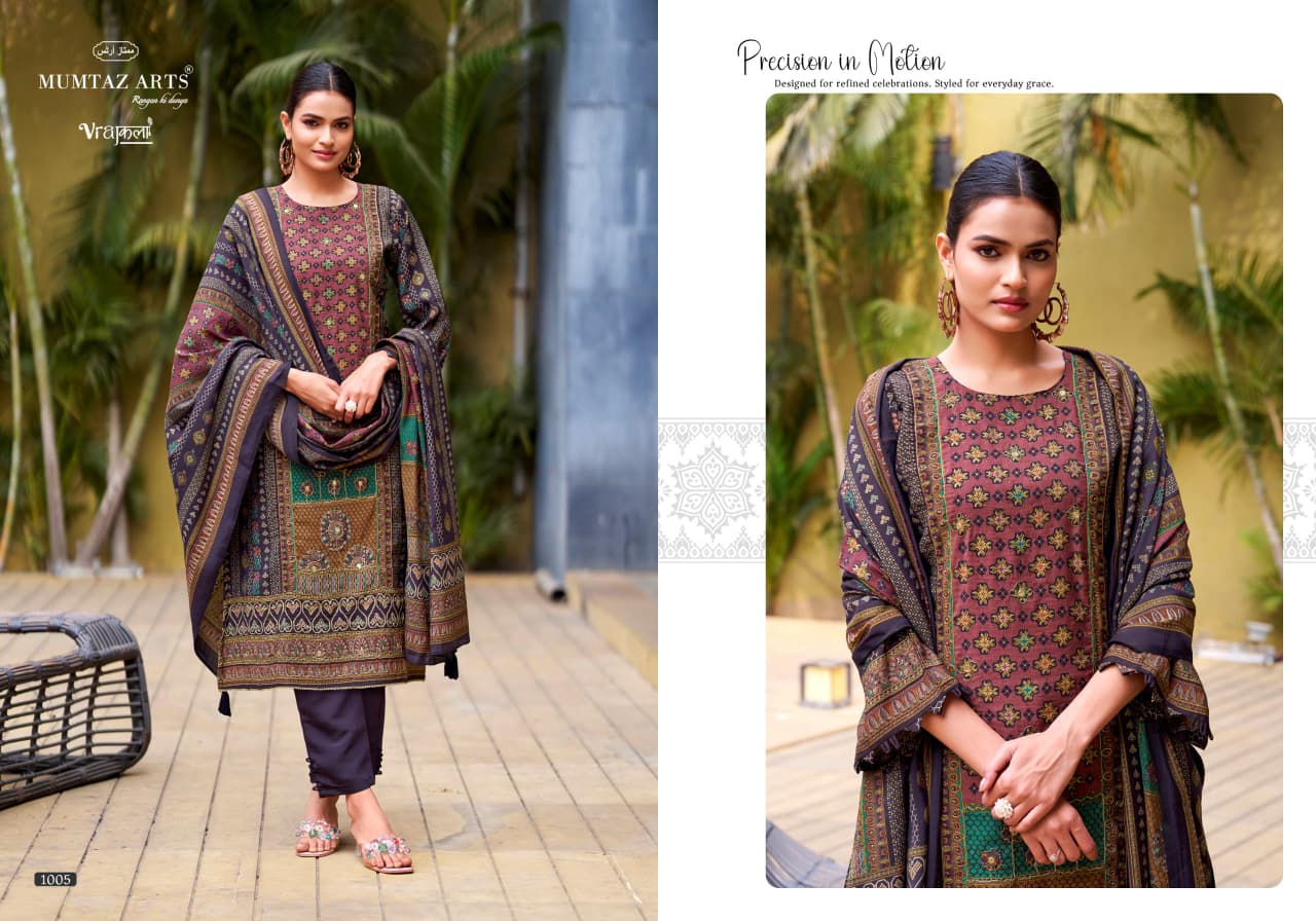 Mumtaz Amour Viscose Modal Digital Foil Print Dress Material