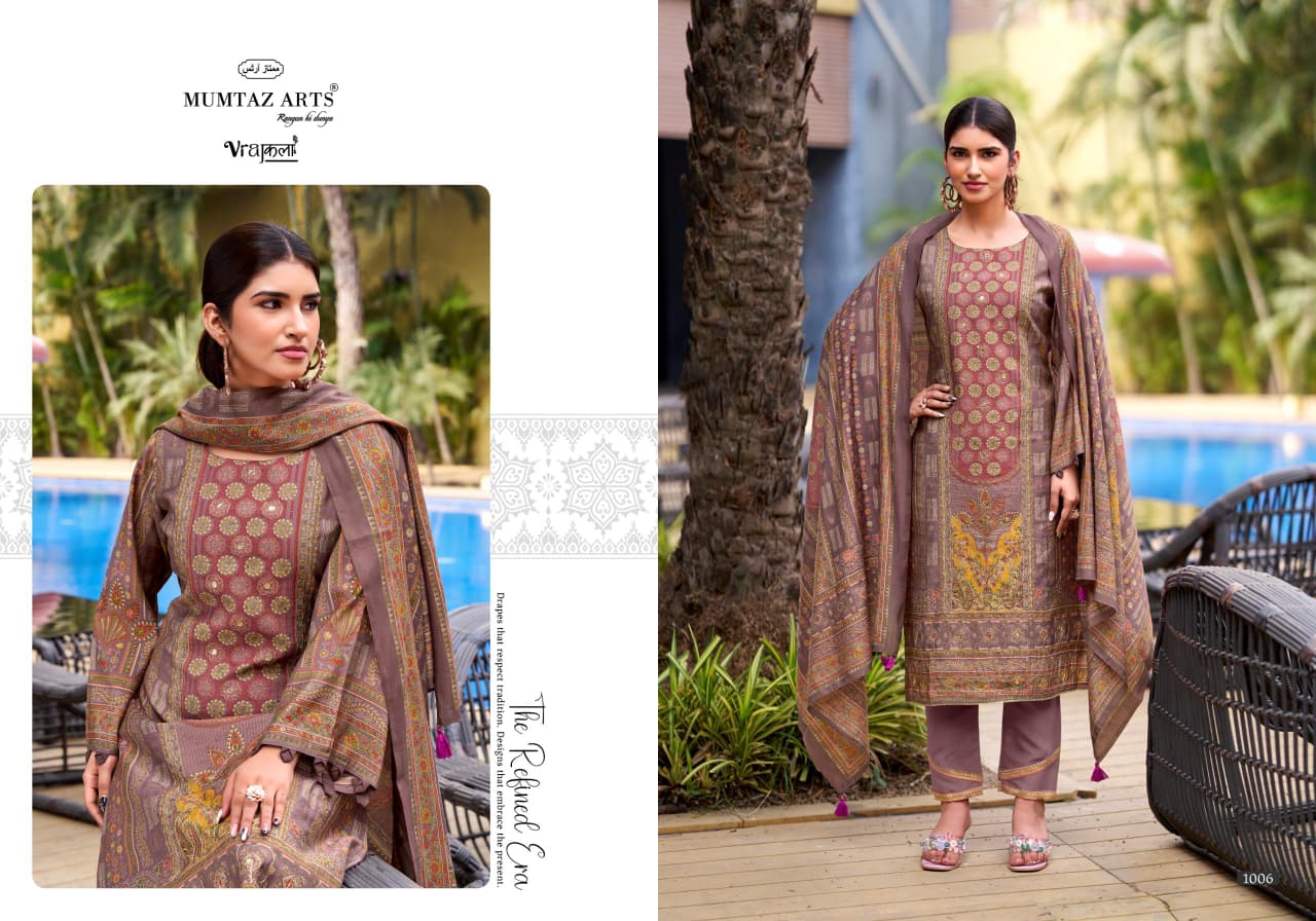Mumtaz Amour Viscose Modal Digital Foil Print Dress Material