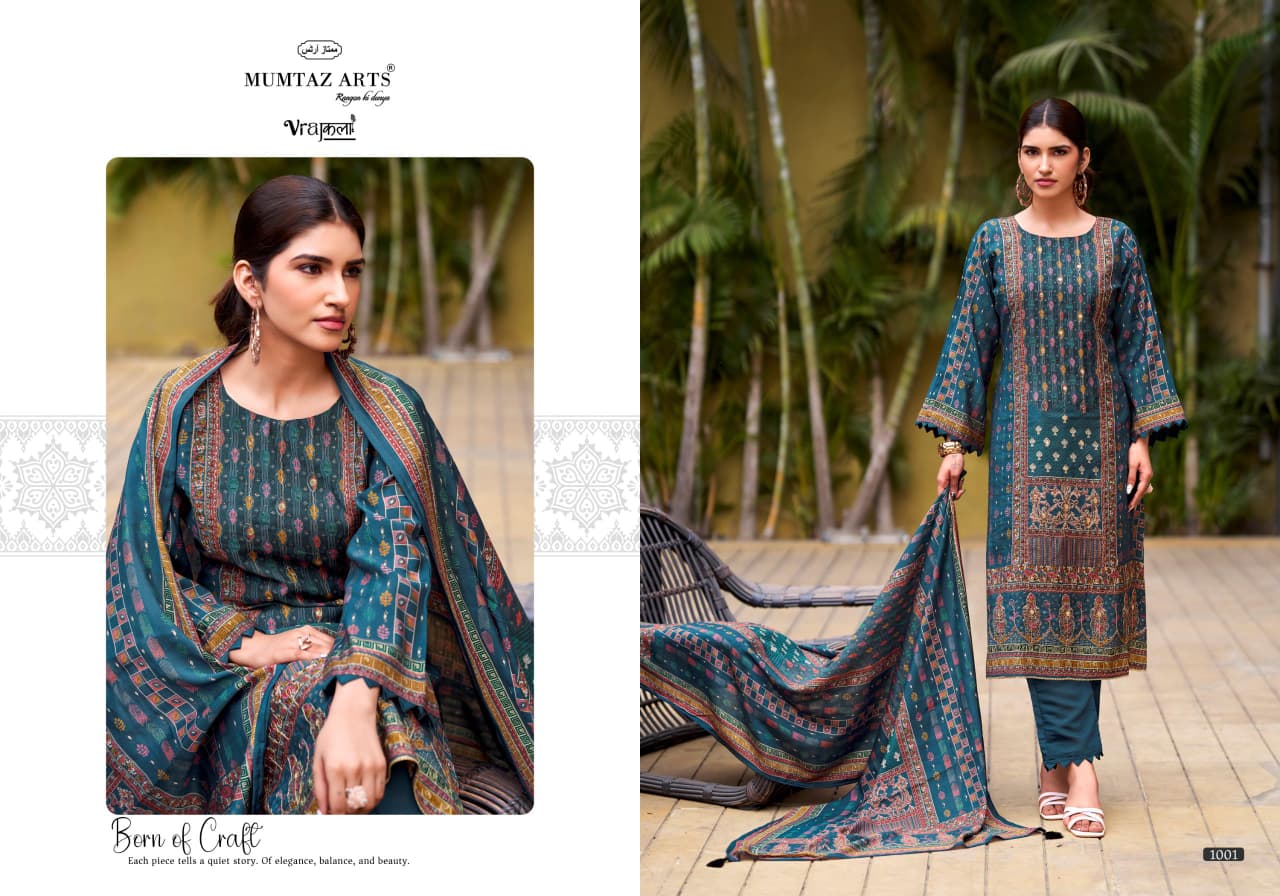 Mumtaz Amour Viscose Modal Digital Foil Print Dress Material
