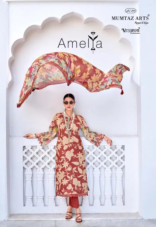 Mumtaz Arts Amelia Viscose Jam Digital Printed Dress Material