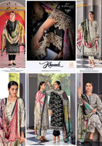 Mumtaz Arts Khwaab Muslin Dupatta Jam Viscose Digital Printed Dress Material