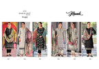 Mumtaz Arts Khwaab Muslin Dupatta Jam Viscose Digital Printed Dress Material