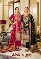 Mumtaz Arts Mehr E Gul Modal Silk Discharge Print Salwar Kameez
