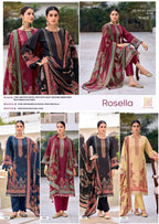 Mumtaz Arts Rosella Viscose Jam Discharge Printed Dress Material