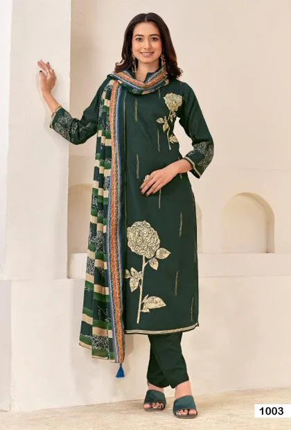 Mumtaz Arts Samriddhi Viscose Jam Discharge Printed Dress Material